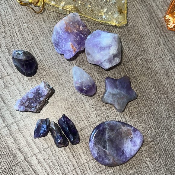 Amethyst crystal bundle bag - Picture 3 of 4